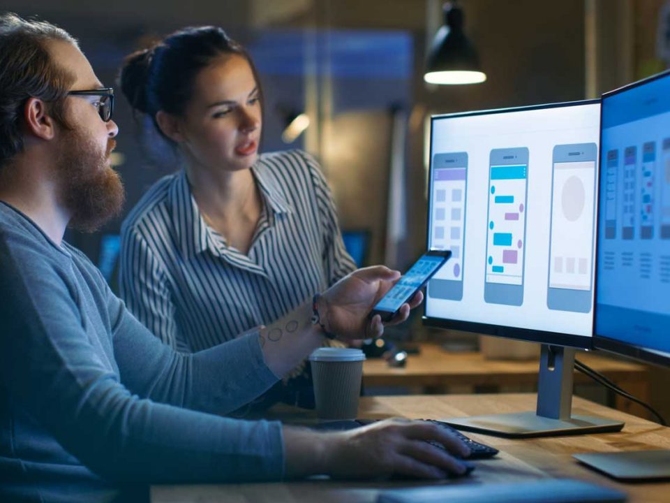 Mobile App Developers in Orange County. An image showing how a team plan for mobile app development project